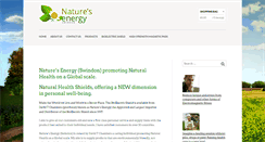 Desktop Screenshot of naturesenergy.net